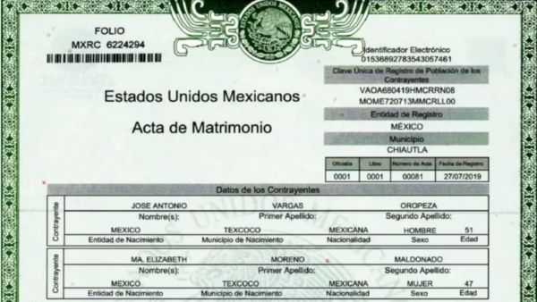 Documentos Necesarios y Proceso de Solicitud para un Acta de Matrimonio en México