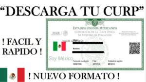 Descargar e Imprimir el CURP Gratis